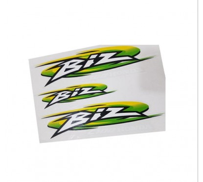 CALCOMANIA HONDA BIZ C-105 VERDE- AMARILLO