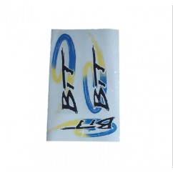 CALCOMANIA MOTOMEL BIT 110 NEGRA -  AZUL (MM 2000)