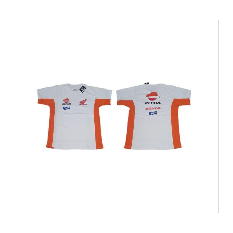 REMERA HONDA REPSOL BLANCA "M"