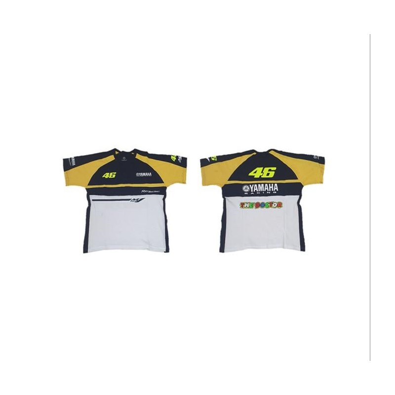 REMERA YAMAHA VR 46 AZUL/AMARILLO/BLANCO "M"