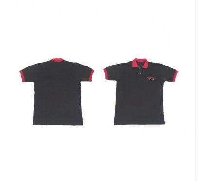 CHOMBA HONDA RACING NEGRO- ROJO PIQUE "XXL"