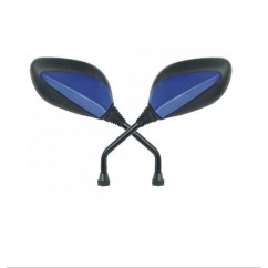 ESPEJO DEPORTIVO ROSCA 10mm DER/DER AZUL Y NEGRO GVS BRASIL