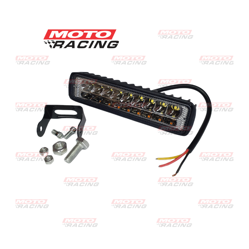 FARO LED AUXILIAR 127W RECTANGULAR BLANCO- AMBAR 9 CHIP LED