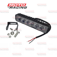 FARO LED AUXILIAR 27W RECTANGULAR BLANCO 6 CHIP LED (LUXLED)