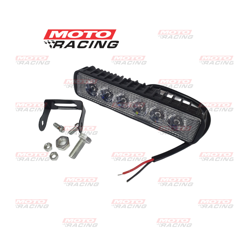 FARO LED AUXILIAR 27W RECTANGULAR BLANCO 6 CHIP LED (LUXLED)