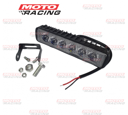 FARO LED AUXILIAR 27W RECTANGULAR BLANCO 6 CHIP LED (LUXLED)