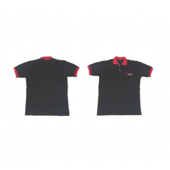 CHOMBA HONDA RACING NEGRO- ROJO PIQUE "XXL"