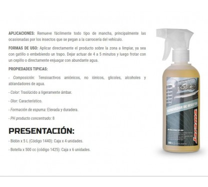 REMOVEDOR QUITA INSECTOS C-  PICO ROCIADOR 500cm JARAMA