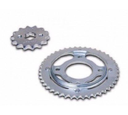 CORONA Y PIÑON HONDA 125 TITAN 00- FAN 44- 14 ACERO 1045 (HADA)