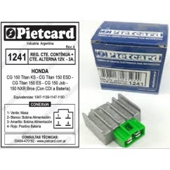 REGULADOR HONDA CG 150 TITAN (HADA)