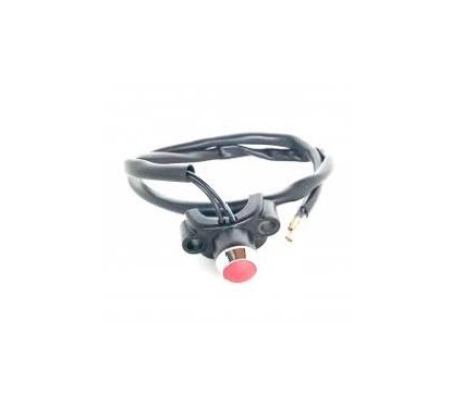 BOTON PULSADOR ARRANQUE -  BOCINA UNIVERSAL ROJO