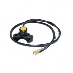 BOTON PULSADOR ARRANQUE -  BOCINA UNIVERSAL AMARILLO