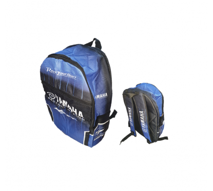 MOCHILA SUBLIMADA YAMAHA AZUL -  NEGRO