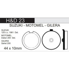 PASTILLA FRENO DAKAR 200-  SKUA 150 -  SUZUKI 125 (HD23 - HD144)