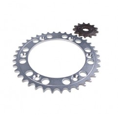 CORONA Y PIÑON HONDA XR 250 TORNADO 38- 13 (HADA)