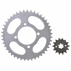 CORONA Y PIÑON BAJAJ PULSAR 135- BOXER 150 43- 15