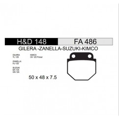 PASTILLA FRENO SUZUKI EN -  GN 125 (HADA)