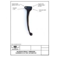 MANIJA FRENO GILERA SMASH 110 ZAPATA (HADA)