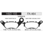 PASTILLA FRENO YAMAHA CRYPTON NEW-  NEW YBR 125 -  XTZ 250 FA464