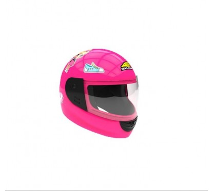 CASCO HALCON H5 KIDS STICKERS ROSA BRILLO "XXS" 52mm