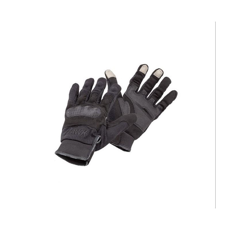 GUANTES ARMY NEGRO C/ DEDOS "M" (HAWK)