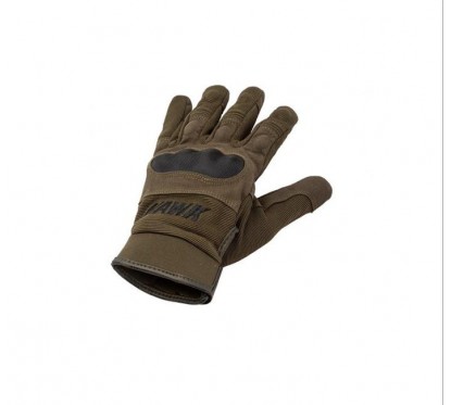 GUANTES ARMY VERDE C/ DEDOS "L" (HAWK)