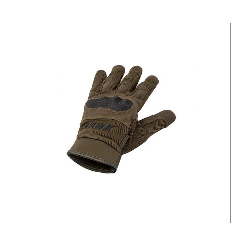 GUANTES ARMY VERDE C-  DEDOS "XL" (HAWK)