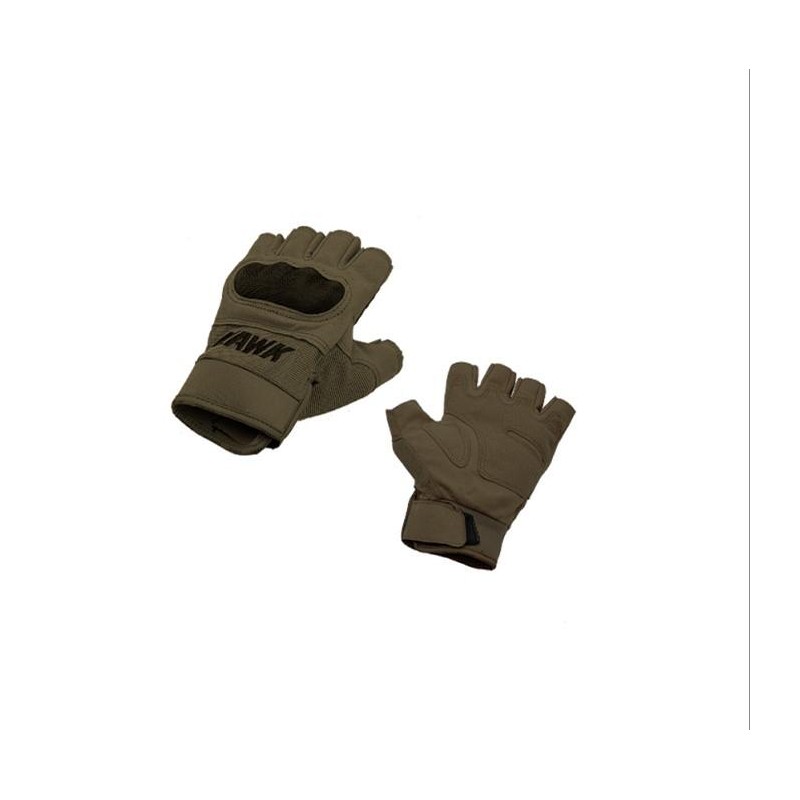 GUANTES ARMY VERDE S-  DEDOS "XXL" (HAWK)