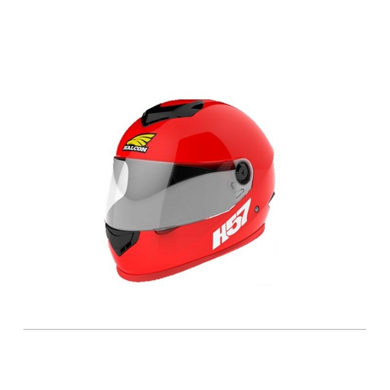 CASCO HALCON INTEGRAL H57 ROJO BRILLANTE "M" 58mm