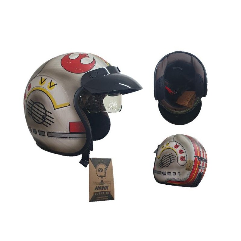 CASCO 721 REBEL GRIS MATE "M" 58cm (HAWK)