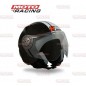 CASCO ABIERTO RS9 NEGRO BRILLANTE C-  BLANCO "S" 56cm (HAWK)