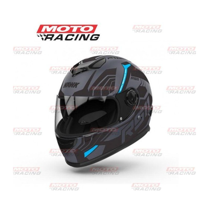 CASCO HAWK INTEGRAL RS11 REVO SOPHIE NEGRO-  CELESTE "M" 58cm