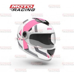 CASCO HAWK INTEGRAL RS1F BLANCO- FUCSIA MATE "M" 58cm