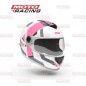 CASCO HAWK INTEGRAL RS1F BLANCO- FUCSIA MATE "M" 58cm