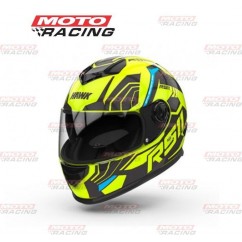 CASCO HAWK INTEGRAL RS11 FLUOR NEGRO -  AMARILLO "L" 60cm