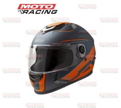 CASCO RS1 ALPHA SOPHIE INTEGRAL GRIS -  NARANJA "L" 60cm (HAWK)