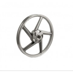 LLANTA ALEACION ZANELLA RX DELANTERA ZAPATA PLATA