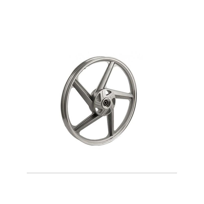 LLANTA ALEACION ZANELLA RX DELANTERA ZAPATA PLATA