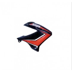 DEFLECTOR TANQUE DERECHO MOTOMEL SKUA 150 V6 NEGRO / ROJO