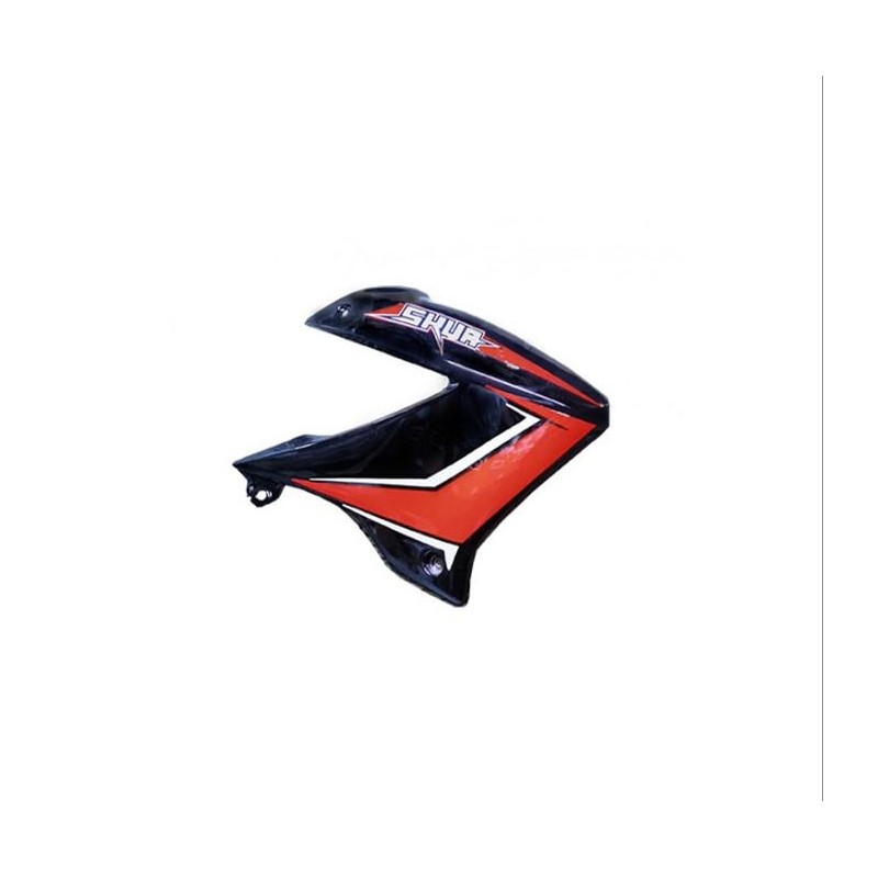 DEFLECTOR TANQUE DERECHO MOTOMEL SKUA 150 V6 NEGRO -  ROJO