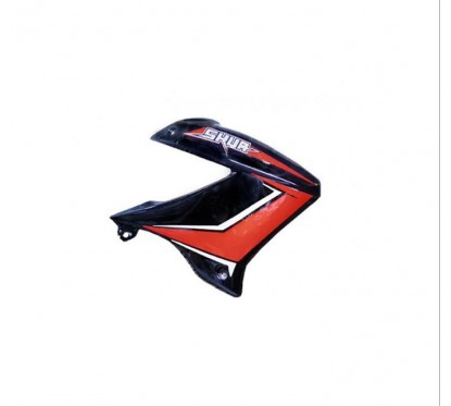 DEFLECTOR TANQUE DERECHO MOTOMEL SKUA 150 V6 NEGRO / ROJO