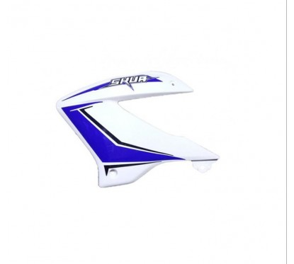 DEFLECTOR TANQUE IZQUIERDO MOTOMEL SKUA 150 V6 BLANCO -  AZUL