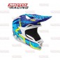 CASCO HAWK ZX7 CROSS AZUL CLARO C/GRAFICOS "M" 58cm