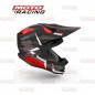 CASCO HAWK ZX7 CROSS NEGRO -  ROJO MATE "XL" 62cm