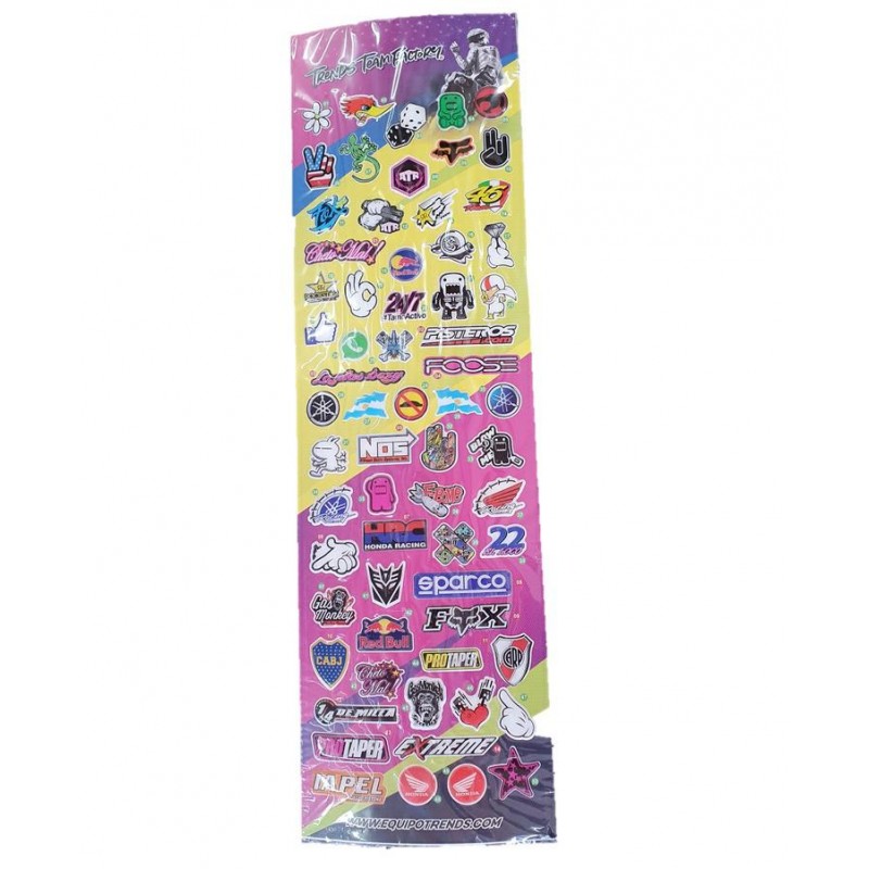 CALCOMANIA VARIAS RESINADA VERDE "A"