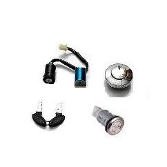 LLAVE CONTACTO HONDA CG TITAN 00 SET C-  TAPA TANQUE