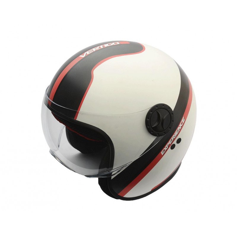 CASCO VERTIGO EXPERENCE ROJO-BLANCO "M" (ABIERTO C/VISOR)