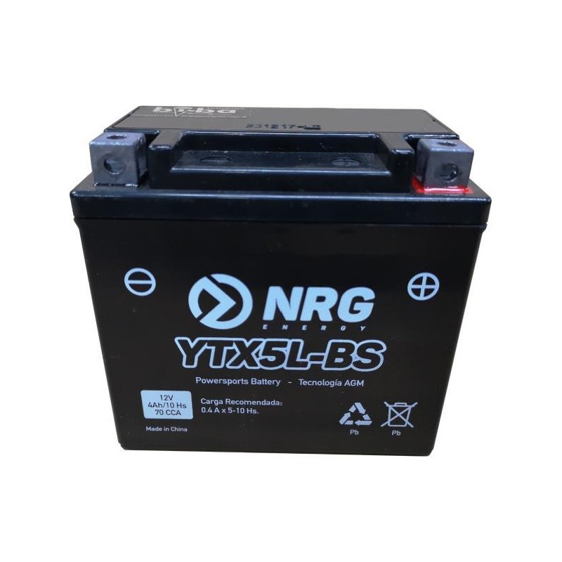 BATERIA GEL YTZ6V - YTX5L-BS JRS