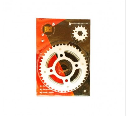 CORONA Y PIÑON HONDA CG TITAN 125 44- 14T 428 C-  PROTECTOR (JRS)