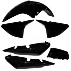 KIT PLASTICOS HONDA CG TITAN 150 NEGRO 5 PIEZAS